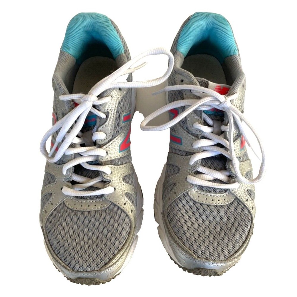 Women's Size 6.5 New Balance 450 V2 Sneakers Running Shoes Gray Pink EUC - Picture 6 of 9